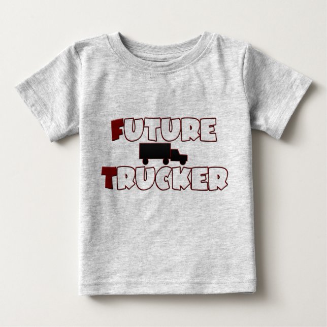 Future Trucker Baby T-Shirt (Framsida)