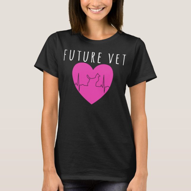 Future Vet Funny Veterinarian Student Grad Gift T Shirt (Framsida)