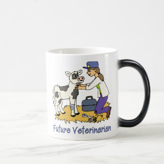 Future Vet - Girl with Cow Magisk Mugg
