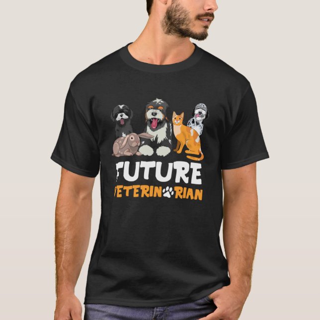 Future Veterinarian  Cute Aspiring Veterinarian St T Shirt (Framsida)