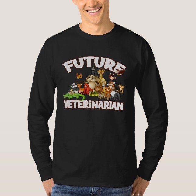Future Veterinarian Cute Zoo Animal T Shirt (Framsida)