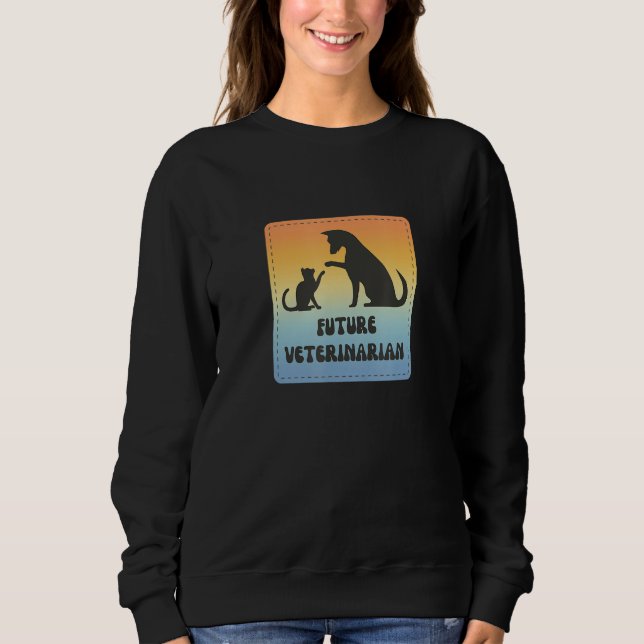 Future Veterinarian  Fun Vet Student T Shirt (Framsida)