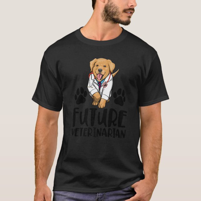 Future Veterinarian Labrador  Women Love Doggy Doc T Shirt (Framsida)