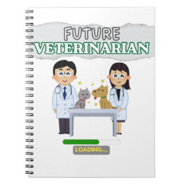 Future Veterinarian Loading – Vet Student Design Anteckningsbok