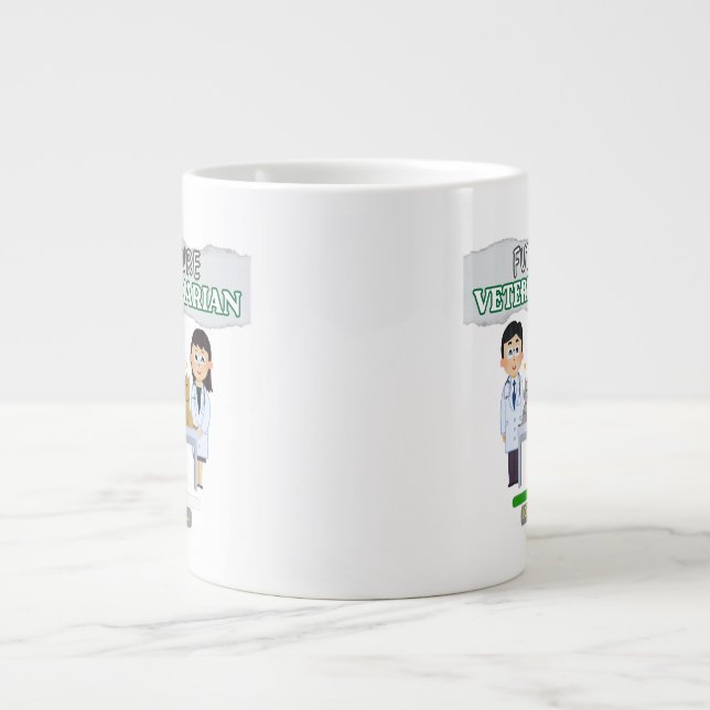 Future Veterinarian Loading – Vet Student Design Jumbo Mugg (Framsidan)