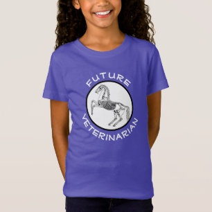 "Future Veterinarian" och Horse Skeleton T-Shirt