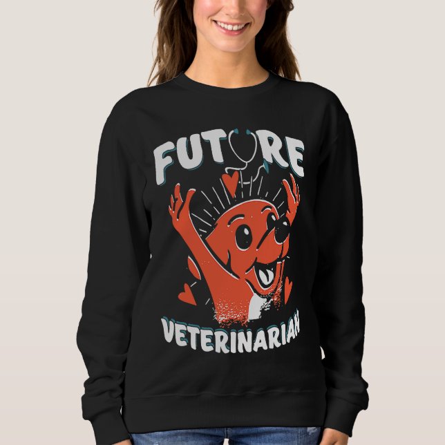 Future Veterinarian Vet Student  Dogtor T Shirt (Framsida)