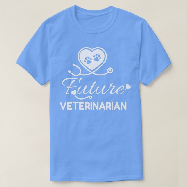 Future Veterinarian veterinarian schoolvet student T Shirt (Design framsida)