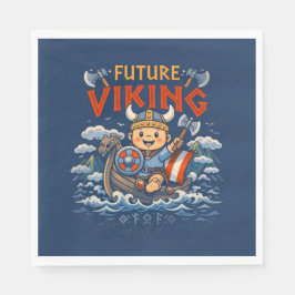 Future Viking Funny Norwegian Napkins Pappersservett