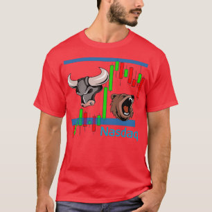 Futures Trading Bear mot Bull Emini Nasdaq NQ T Shirt