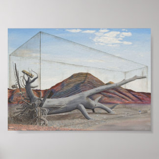 Futurescape redgum träd, miljömeddelande poster