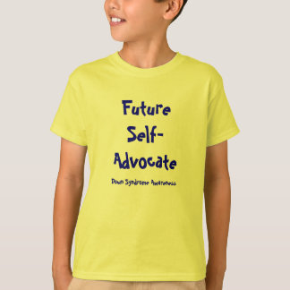 FutureSelf-Förkämpe Down Syndrome medvetenhet Tee Shirt