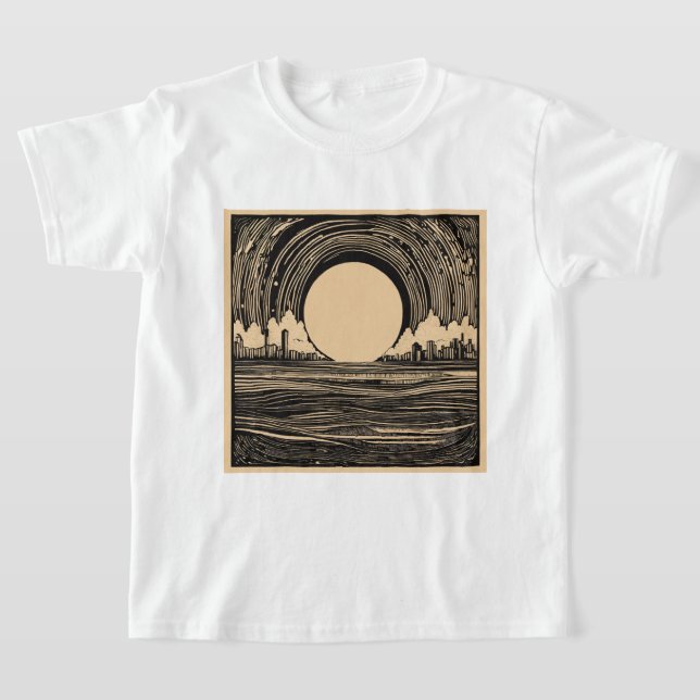 Futuristech Tees: Urban Utopia Collection" T Shirt (Laydown)