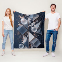 Futuristic Abstract Christmas Mosaic 3D