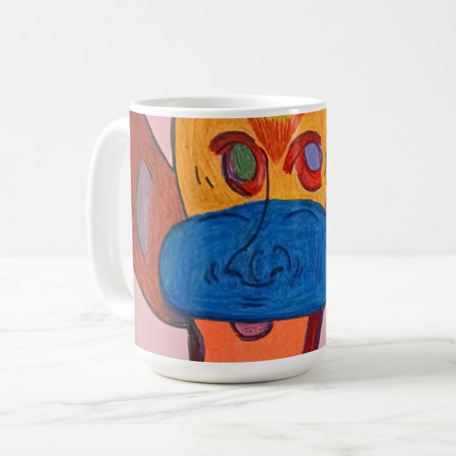 Futuristic Animal Art  Kaffemugg (Framsida vänster)