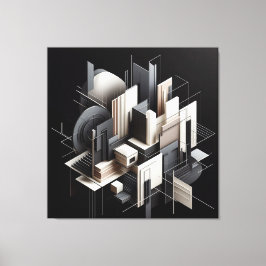 Futuristic Architectural Construct Canvastryck