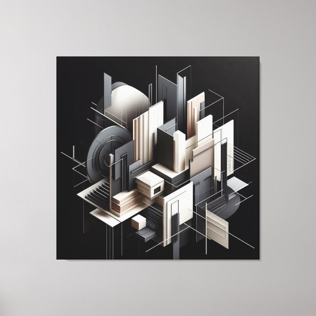 Futuristic Architectural Construct Canvastryck (Framsida)