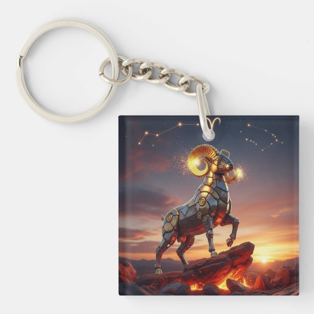 Futuristic Aries Mech-Ram Zodiac Design (Framsidan)