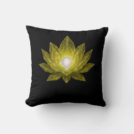Futuristic Crystal Lotus • Sci-Fi Energy Abstract Kudde