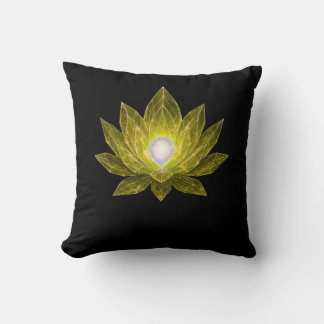 Futuristic Crystal Lotus • Sci-Fi Energy Abstract Kudde