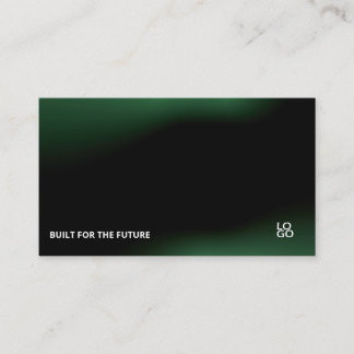 Futuristic Dark Tech Startup Business Card Visitkort