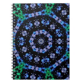 Futuristic Electric Plasma Fractal Design Anteckningsbok