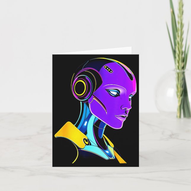 Futuristic Graphic Design Robot 1  Kort (Framsida)