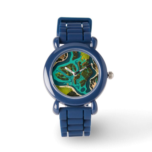 Futuristic Marshlands Armbandsur (Framsida)