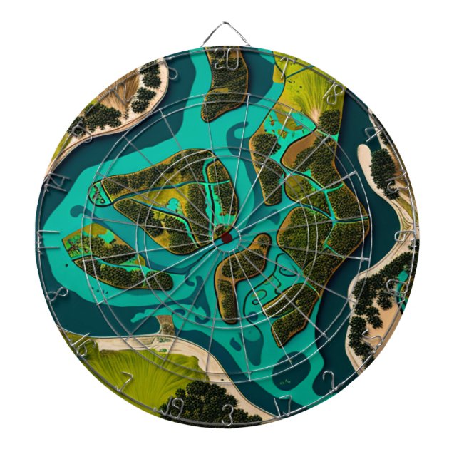 Futuristic Marshlands Darttavla (Framsidan)