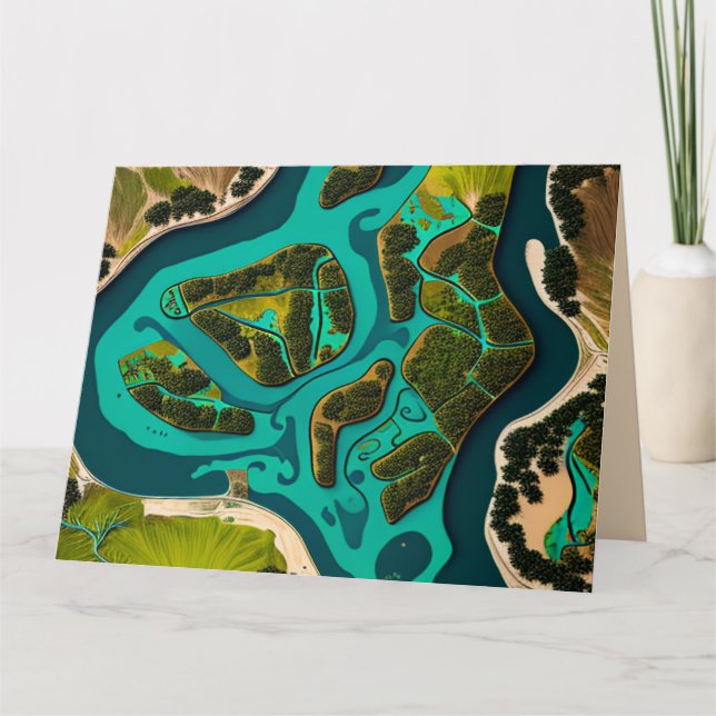 Futuristic Marshlands Kort (Framsida)