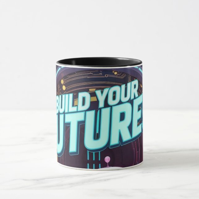 Futuristic Robot and Astronaut Children Mugg (Center)