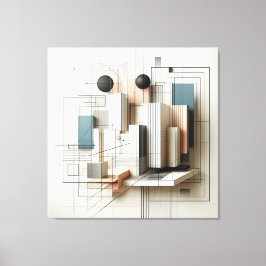 Futuristic Spatial Construct Canvastryck