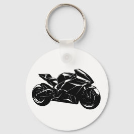 Futuristic Sport Motorcycle Design Nyckelring