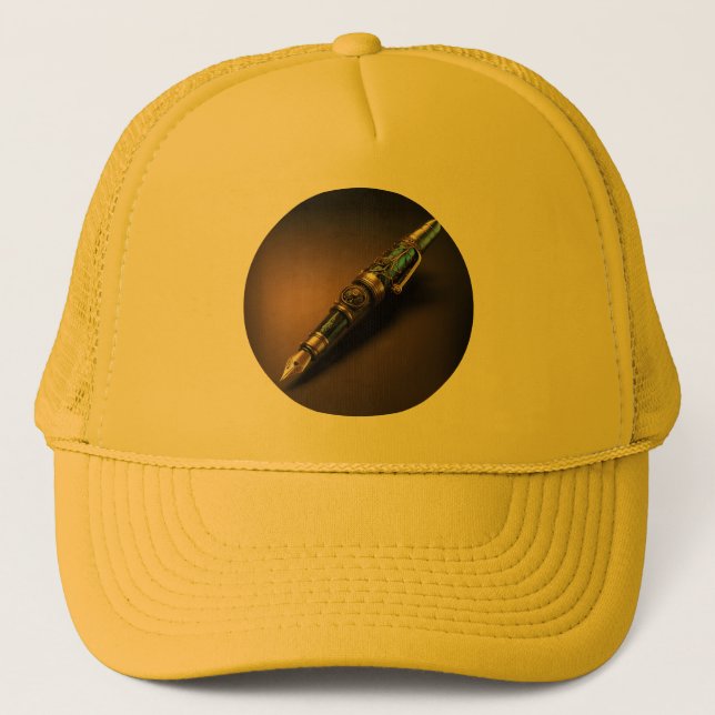 Futuristic Steampunk Style Fantasy Fountain Pen Keps (Framsida)