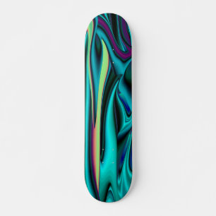 Futuristisch, Abstrakt Old School Skateboard Bräda 21,6 Cm