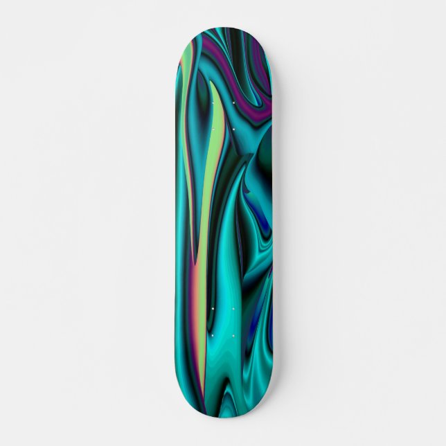 Futuristisch, Abstrakt Old School Skateboard Bräda 21,6 Cm (Framsida)