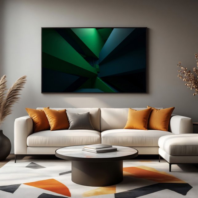 Futuristisk Abstrakt Geometrisk Poster (Skapare uppladdad)