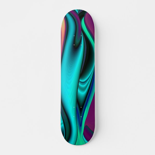 Futuristisk, Abstrakt Old School Skateboard Bräda 18 Cm (Framsida)