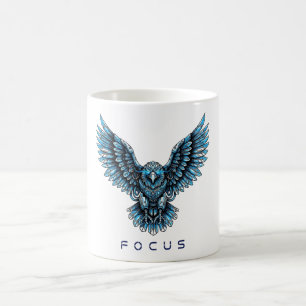 Futuristisk Blå Örn Kaffemugg