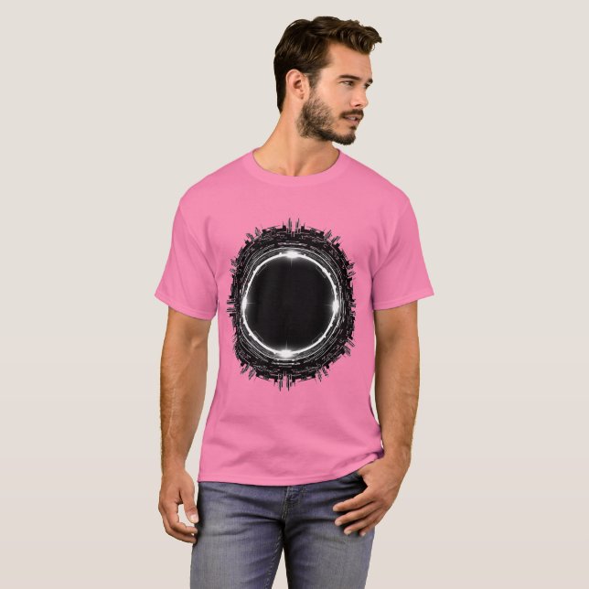 Futuristisk cirkel t shirt (Hel framsida)