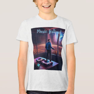 Futuristisk DJ-konsert med utsikt över Mars T Shirt