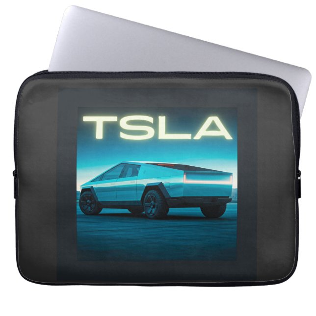 Futuristisk El Pickup Lastbil Laptop Fodral (Framsidan)