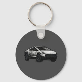 Futuristisk El Pickup Lastbil Nyckelring