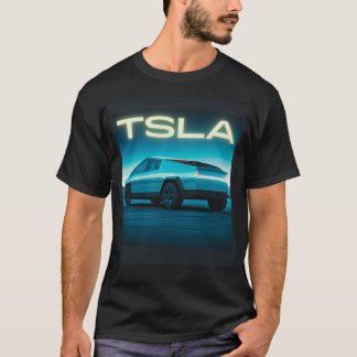 Futuristisk El Pickup Lastbil T Shirt
