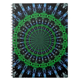 Futuristisk Elektrisk Plasma Fraktal Design Anteckningsbok