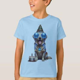 Futuristisk födelsedags-t-shirt för pojkar med Gol T Shirt