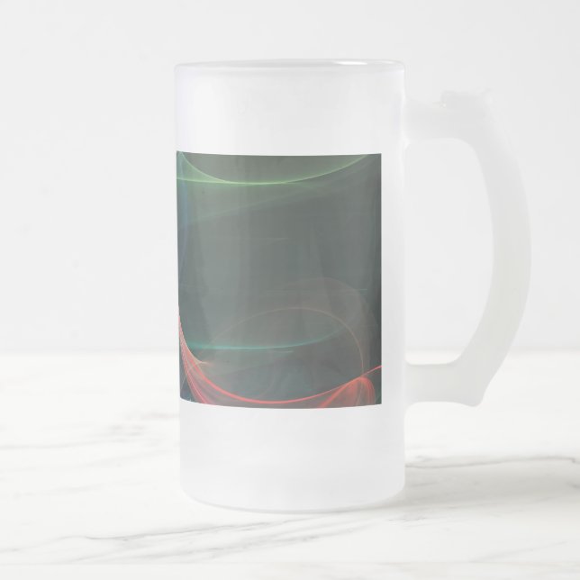 Futuristisk Frostat Ölglas (Höger)