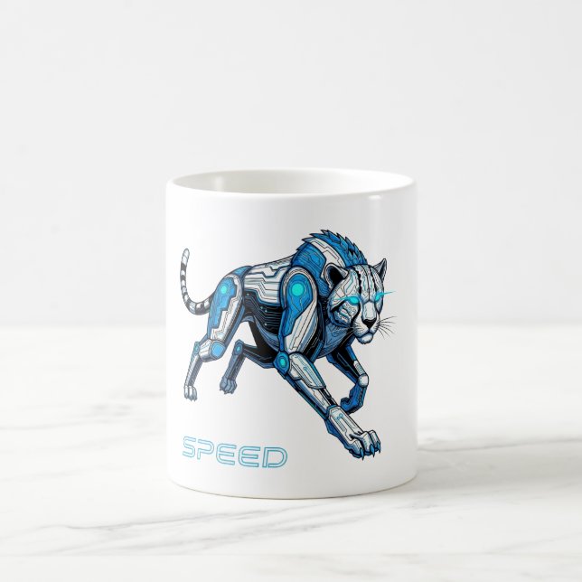 Futuristisk Gepard Kaffemugg (Center)