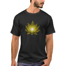 Futuristisk gyllene kristallotus • Sci-Fi-energi