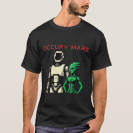 Futuristisk Humanoid Robot på en Främmande Planet T Shirt